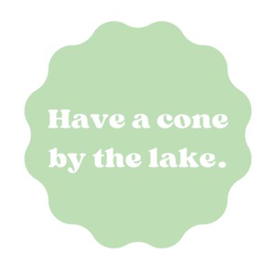 Have A Cone By The Lake Logo Green Thumbnail
